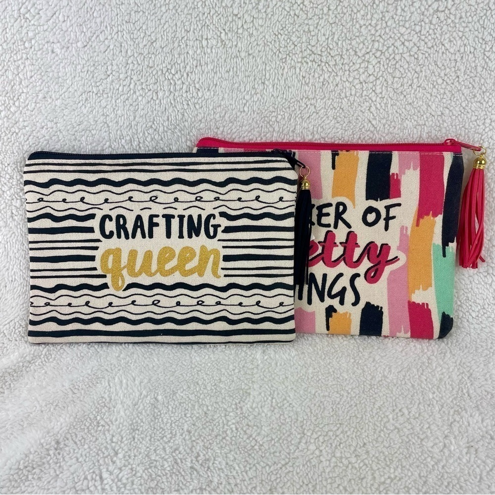 NWT pair of canvas pouches! - Picture 2 of 9